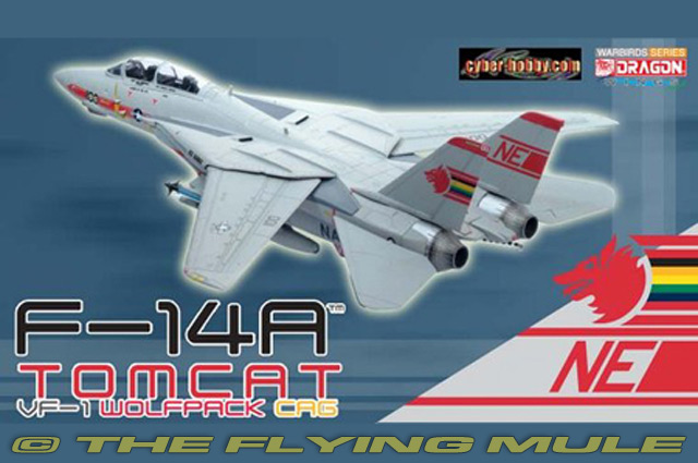 Dragon Models 50220 - F-14 Tomcat Diecast Model, USN VF-1 Wolfpack, NE100,  CAG, USS Ranger