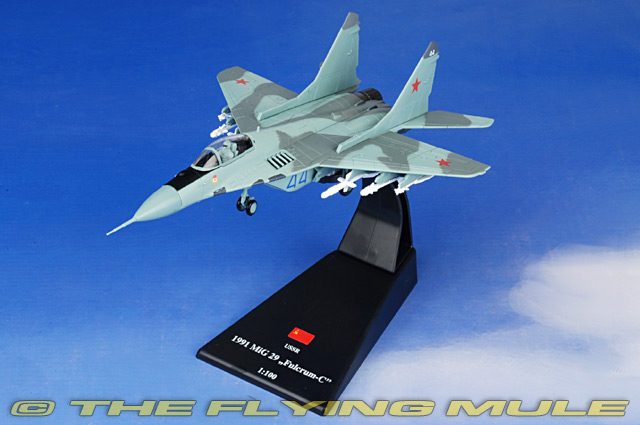 MiG-29S Fulcrum-C 1:100 Diecast Model - Amercom AM-ACSL11 - $17.95