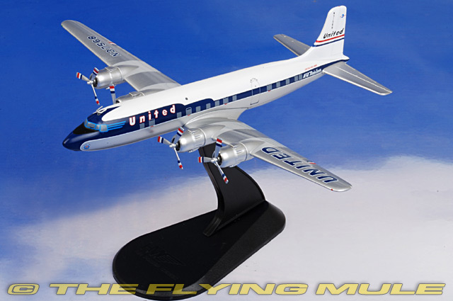 Hobby Master HL5004 - DC-6 Diecast Model, United Airlines, N37568 