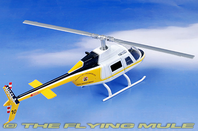 New Ray 25727 - 206 Jetranger Diecast Model, LACOFD, Los Angeles, CA