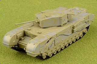 Churchill Mk III Diecast Model, British Army Royal Armoured Corps 142nd Rgt - JUN RE-STOCK