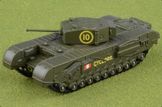 Churchill Mk III Diecast Model, British Army 51st (Leeds Rifles) Royal Tank Rgt