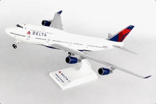 747-400 Display Model, Delta Air Lines, w/Landing Gear