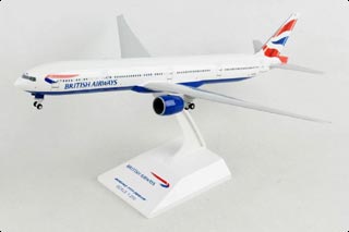 777-300 Display Model, British Airways, w/Landing Gear